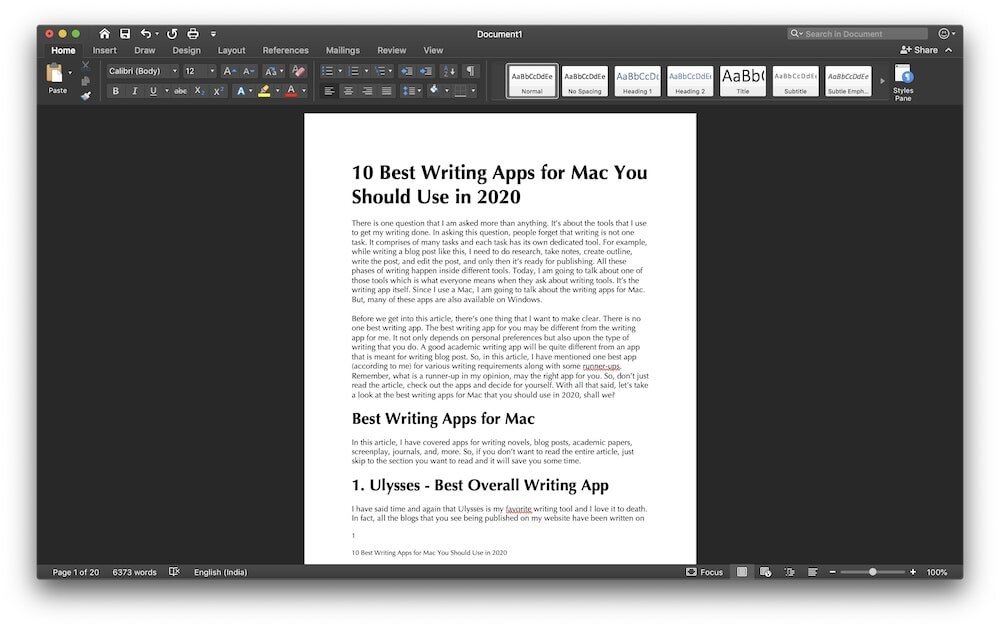 Awesome Collection Of Best Writing Apps For Mac
